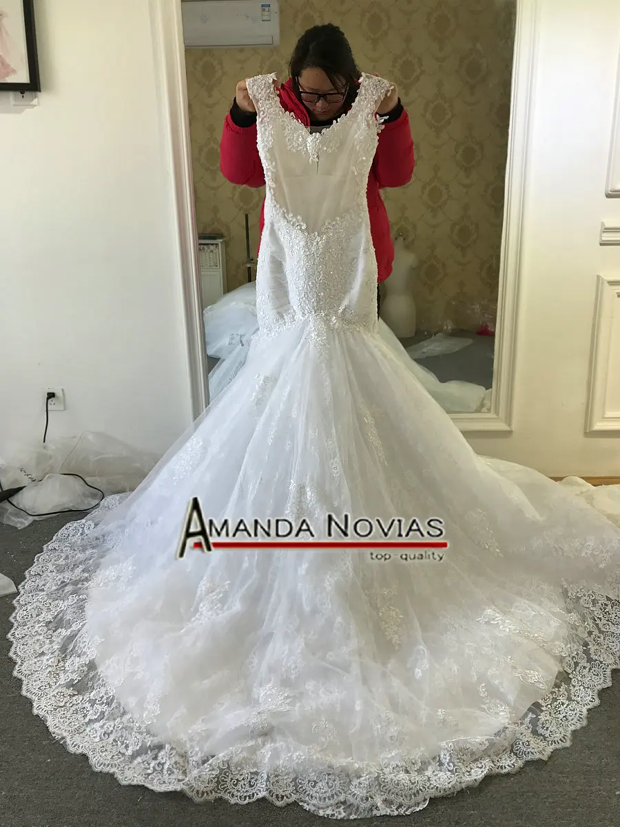 Свадебное платье с v образным вырезом и рукавами крылышками кружевное свадебное