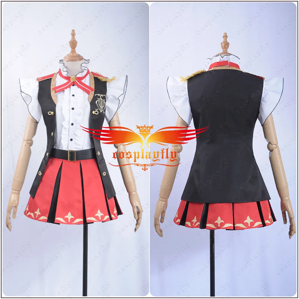 Аниме игра LoveLive!Sunshine! Aqours Bremen Band Sakurauchi Riko карнавальный костюм красное платье с