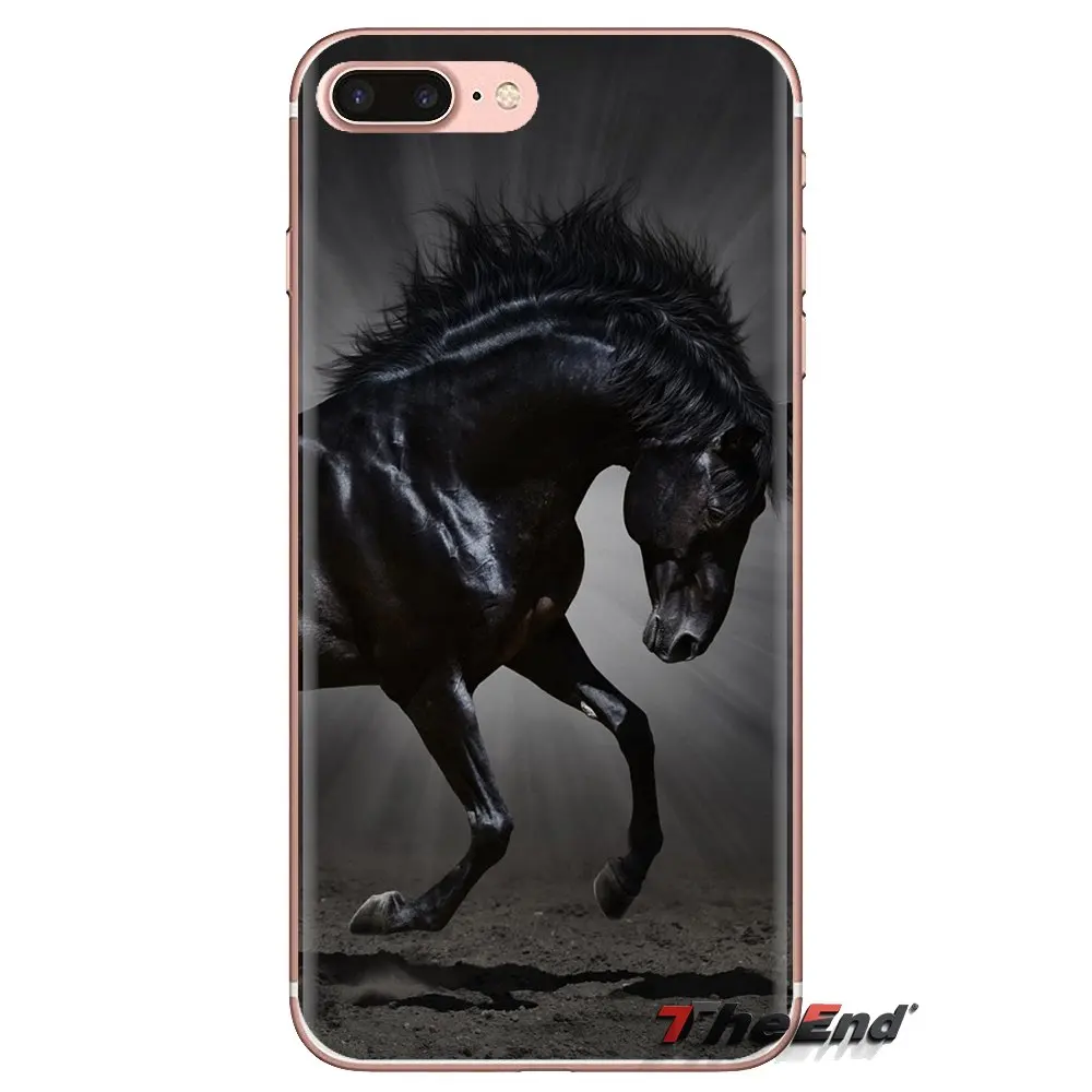 For Huawei G7 G8 P7 P8 P9 P10 P20 P30 Lite Mini Pro P Smart Plus 2017 2018 2019 Transparent Soft Cases Covers black Horse |