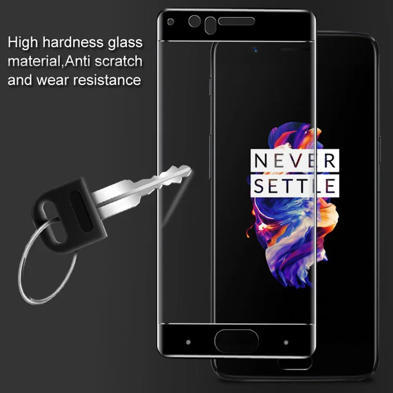 UVR Oneplus5 3D изогнутый край Полное покрытие экрана Защитная пленка Закаленное