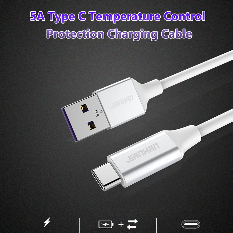 JIANHAN USB Type-C Cable 5A Fast Charging & Sync Data Charger for Macbook Xiaomi 4c NEXUS 5X | Электроника