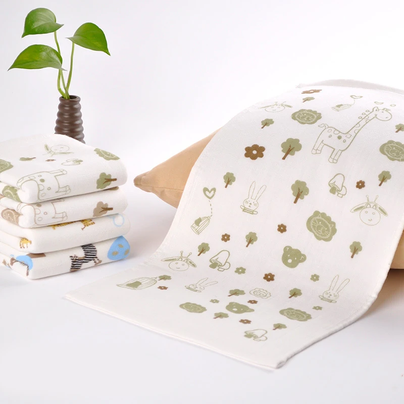 4 шт./лот детское газовое полотенце банное для младенцев кормления Детский платок