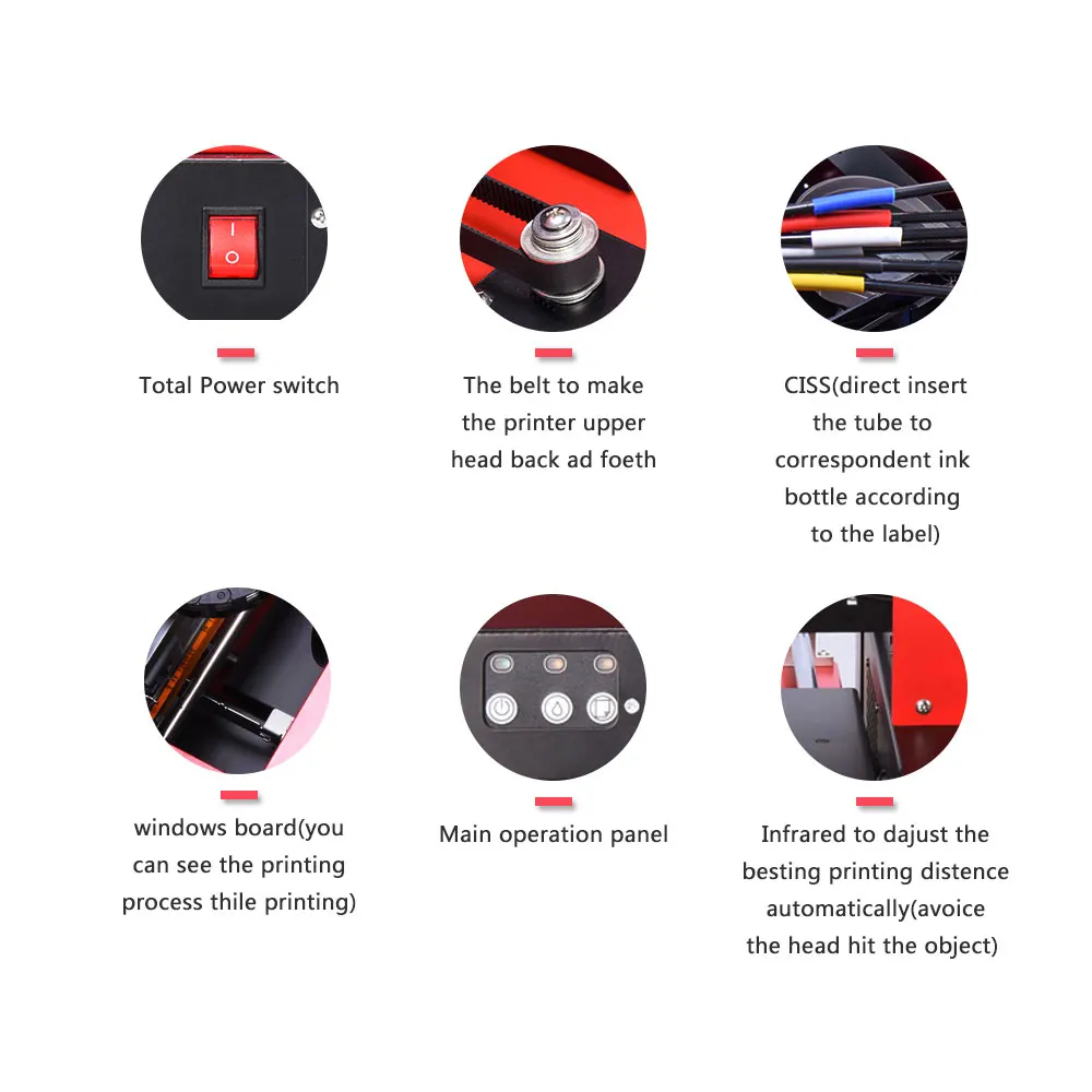 Glass Metal UV Printer A4 size with smart sensor LED Flatbed for Phone Case leather RIP software | Компьютеры и офис