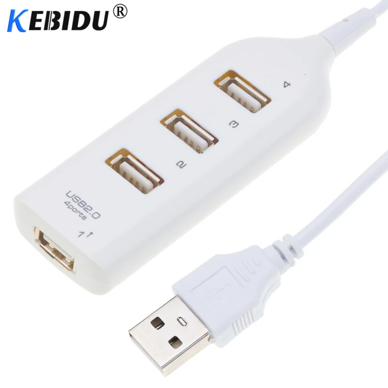 Высокоскоростной 4 портовый USB концентратор kebidu 2 0 разветвитель с портами адаптер
