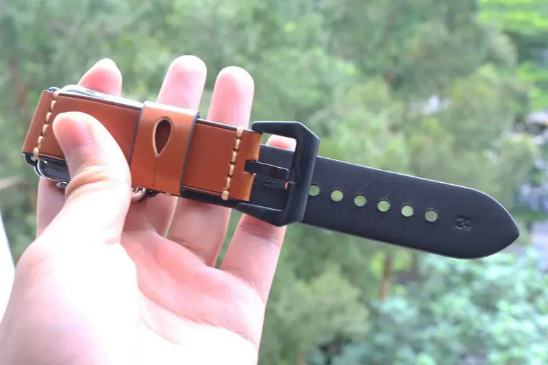 Ремешок URVOI для apple watch series 5 4 3 2 1 ремешок для iwatch ремень для Panerai стиль ручной работы ретро кожаный ремешок 38 42 мм