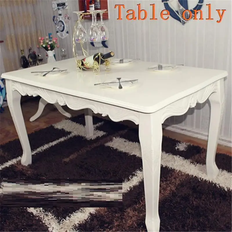 Mueble обеденный набор Marmol Tafel Esstisch Tavolo Da Pranzo, деревянный обеденный стол в европейском стиле - Цвет: MODEL R