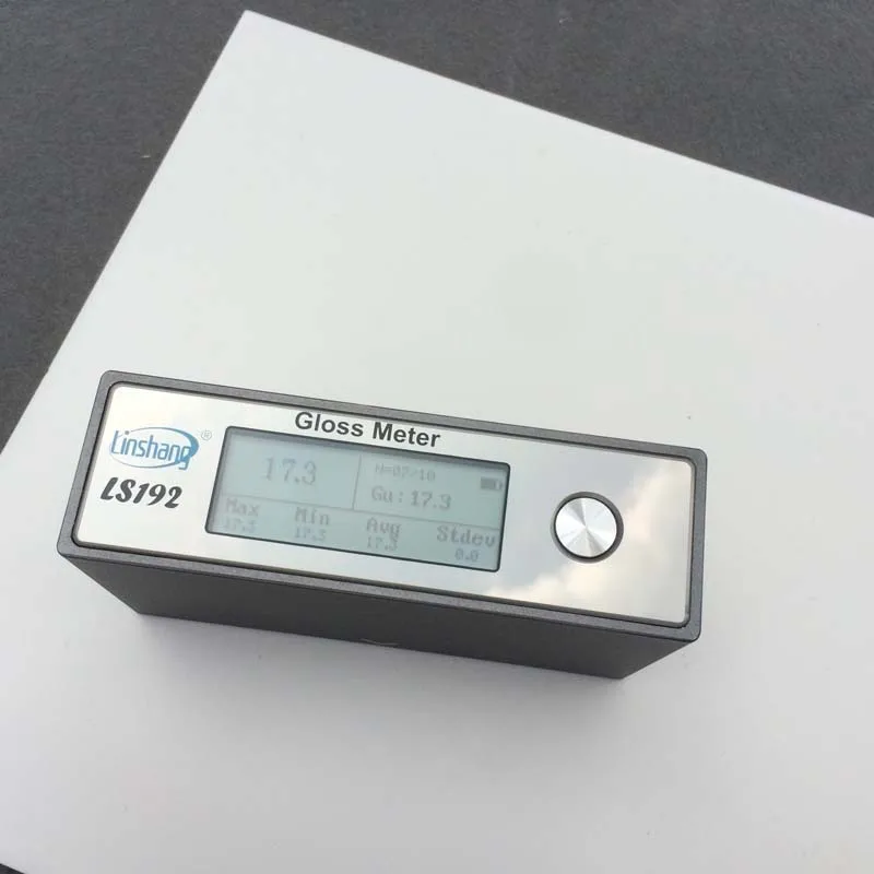 

LS192 Gloss Meter 60 Degree Glossmeter Measure Paint Paper Plastic Metal Wood Coating Sheen 0-1000GU With Automatic Calibration