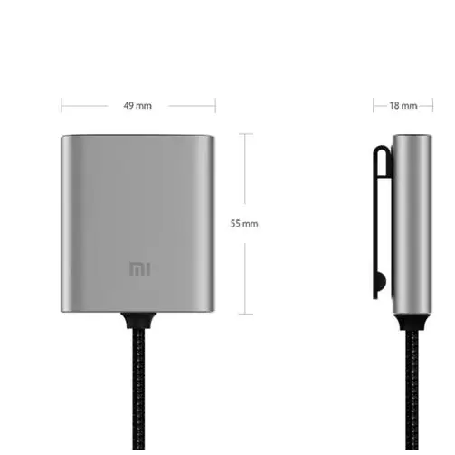 Оригинальное автомобильное зарядное устройство Xiaomi удлинитель QC3.0 PD2.0 быстрая