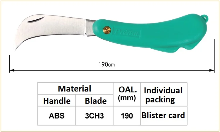 Pro'sKit многофункциональный электрик складной ножевой кабель Резак Инструмент