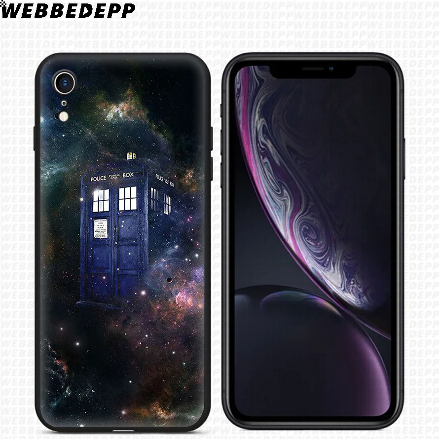 WEBBEDEPP Tardis Box Doctor Who Мягкий силиконовый чехол для iPhone 11 Pro Xr Xs Max X или 10 8 7 6 6S Plus 5 5S SE Case