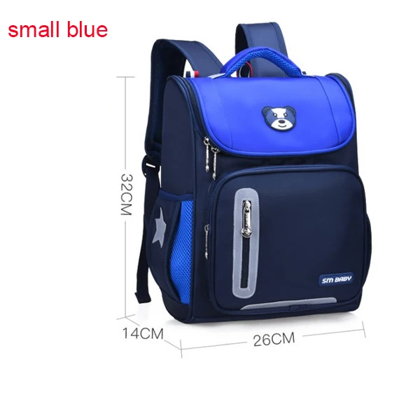 small blue Русский стиль, школьные рюкзаки на колесиках для девочек, детские школьные сумки, ортопедический рюкзак, сумка для мальчиков, детский Ранец - Цвет: small blue