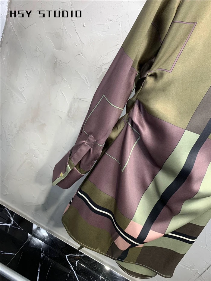【HSY stuo】 2019 осеннее Новое Трендовое женское мини-платье с глубоким v-образным