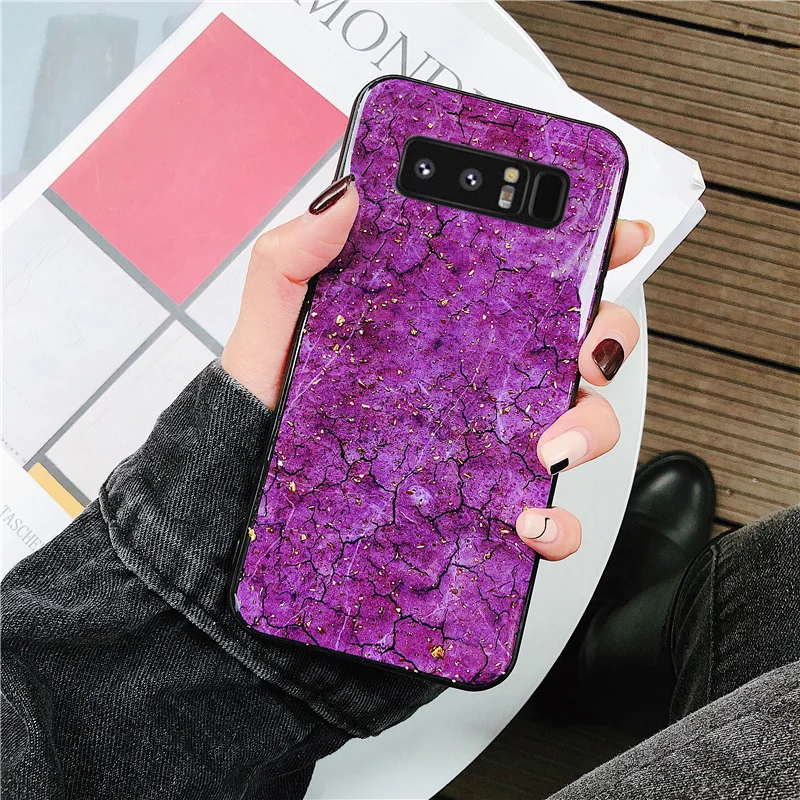 for Samsung Galaxy Note 9 8 S10 S10e S9 S8 Plus S7 edge A6 A8 2018 J4 J6 J8 Case Marble Silicone Anti-knock Cover Funda Bumper |