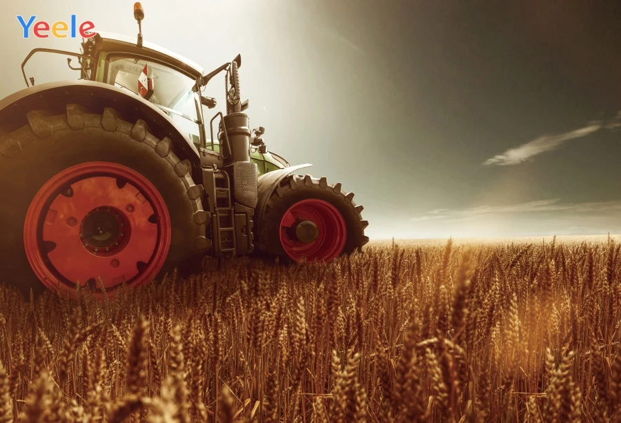 Yeele фоны для фотосъемки трактор пшеничное поле детский портрет Свадьба