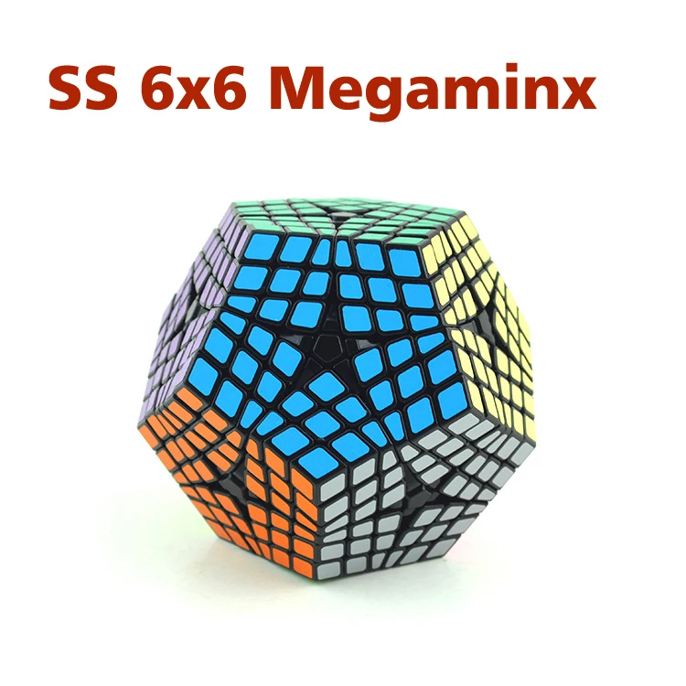 Кубик головоломка Shengshou 6*6 Megamin Kilominx черный/белый подарок на Рождество день