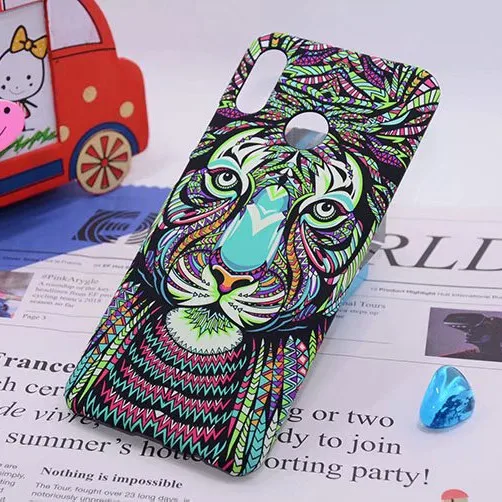 Glow in the Dark Elephant PC Cases for Huawei P9 P8 Lite 2017 Lion Tiger wolf Matte Covers Capa P10 P20 Lite/P20 Pro |