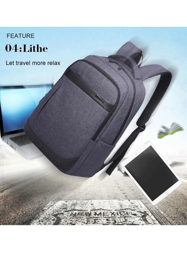Aoking мужские рюкзаки бизнес досуг Mochila для ноутбука тетрадь компьютер квадратные сумки мужской рюкзак школьный рюкзак