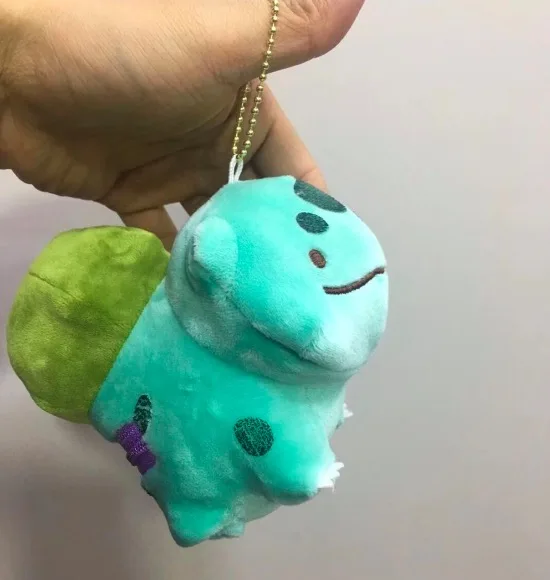 Bulbasaur 12 см аниме Карманный животное Ditto плюшевый брелок передача Magikarp Lapras Sableye Bulbasaur Мягкие плюшевые игрушечные куклы подарок TFA1867 - Цвет: Bulbasaur