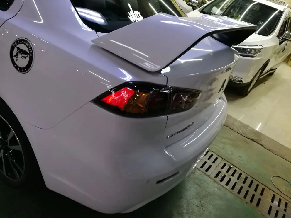 Для LANCER спойлер EVO ABS Материал заднее крыло праймер цвет задний спойлер для Mitsubishi LANCER EVO спойлер 2010