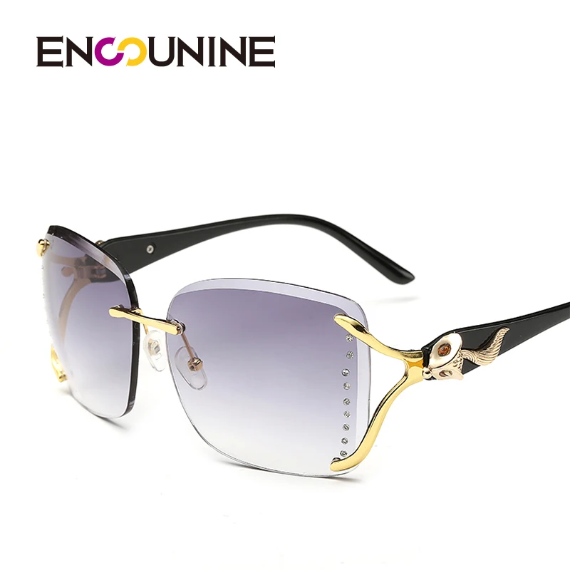 ENSUNINE брендовые элегантные дизайнерские большие с инкрустацией лисы большая