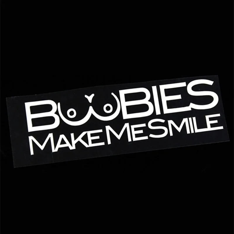 Предупреждающие наклейки boobies make me smile забавные автомобильные капоты триллер
