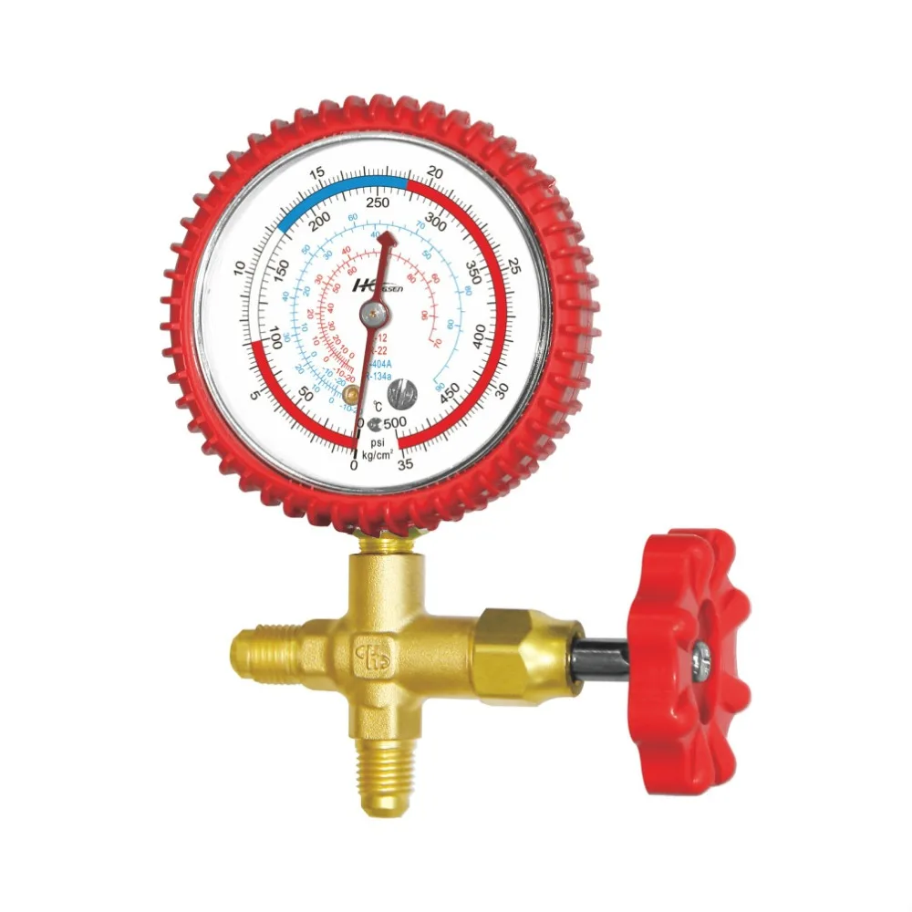 Medidor de Pressão de Refrigeração Manômetro de Vácuo Medidor de Temperatura Hvac Testador de Reparo de ar Condicionado Medidores de pressão