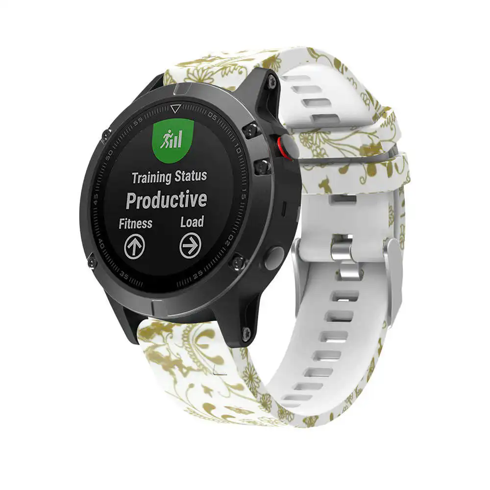 Сменный силиконовый ремешок для умных часов быстрая установка мягкий Garmin Fenix 5 GPS