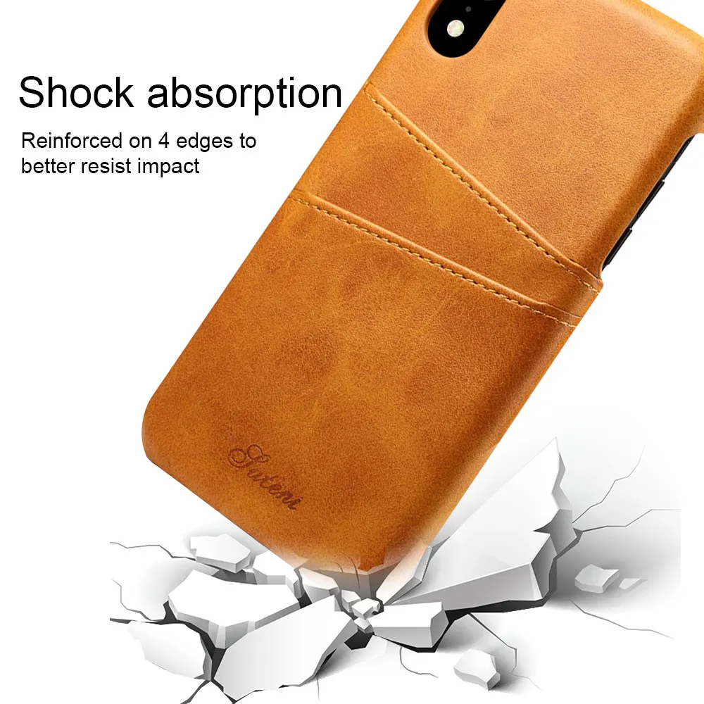 Чехол Ascromy для iphone XS Max кожаный Роскошный кошелек винтажный держатель карт слот тонкий чехол XR X 7 8 Plus 6 S