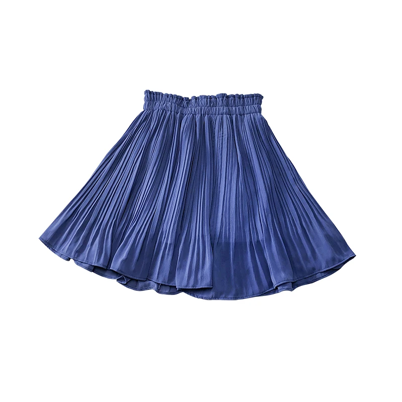 Женская плиссированная мини-юбка летняя эластичная с высокой талией | одежда