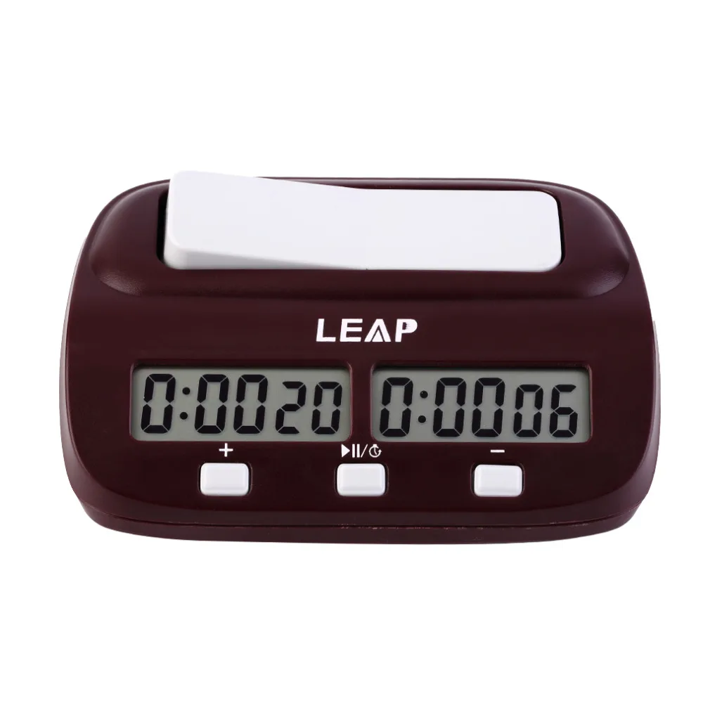 Профессиональные Компактные цифровые шахматные часы LEAP таймер подсчета