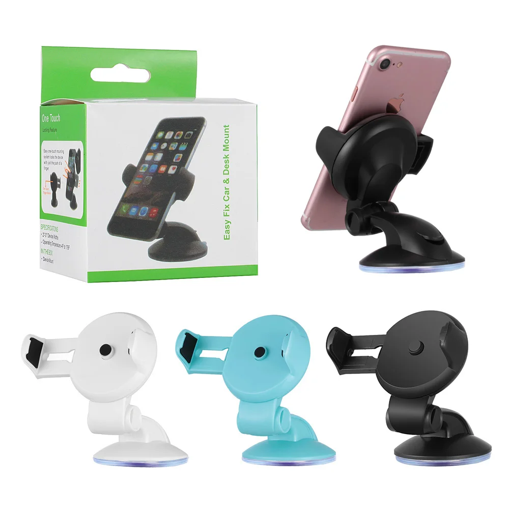 1PC Adjustable Car Phone Holder Suction Cup Windshield Dash Board Stand Universal Holder Auto Interior Accessories