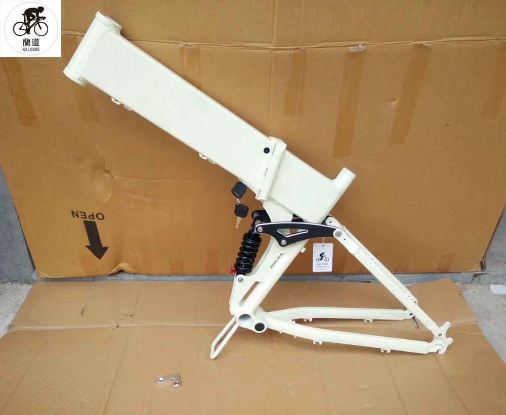 Kalosse рама для электрического велосипеда полноподвесочный горный велосипед 26er