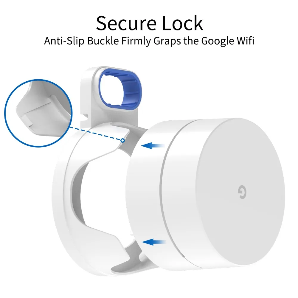 Google WiFi настенный держатель, WiFi крепление Google сетка WiFi система Google WiFi маршрутизатор без грязных проводов винтов