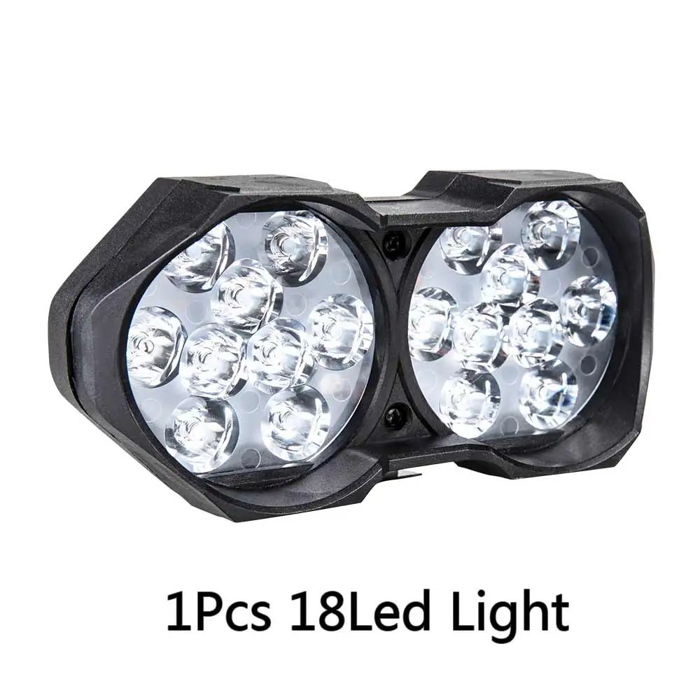 1Pcs 18Led Ammtoo Электрический Мотоцикл головной светильник вспомогательная лампа противотуманных фар светильник 12V 6500K Лондонский автобус автомобиль мотоцикл работает ATV Белый DRL автомобилей головной светильник s - Цвет: 1Pcs 18Led