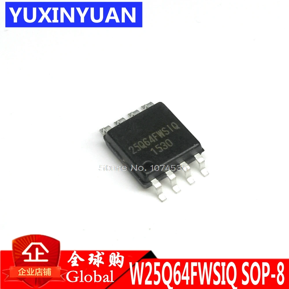 W25Q64FWSSIQ W25Q64FWSIQ 25Q64FWSIQ 25Q64FWSSIQ 26Q64 SOP8 iption IC FLASH 64M SPI 104MHZ 8SOIC 10 шт./лот|Интегральные схемы|