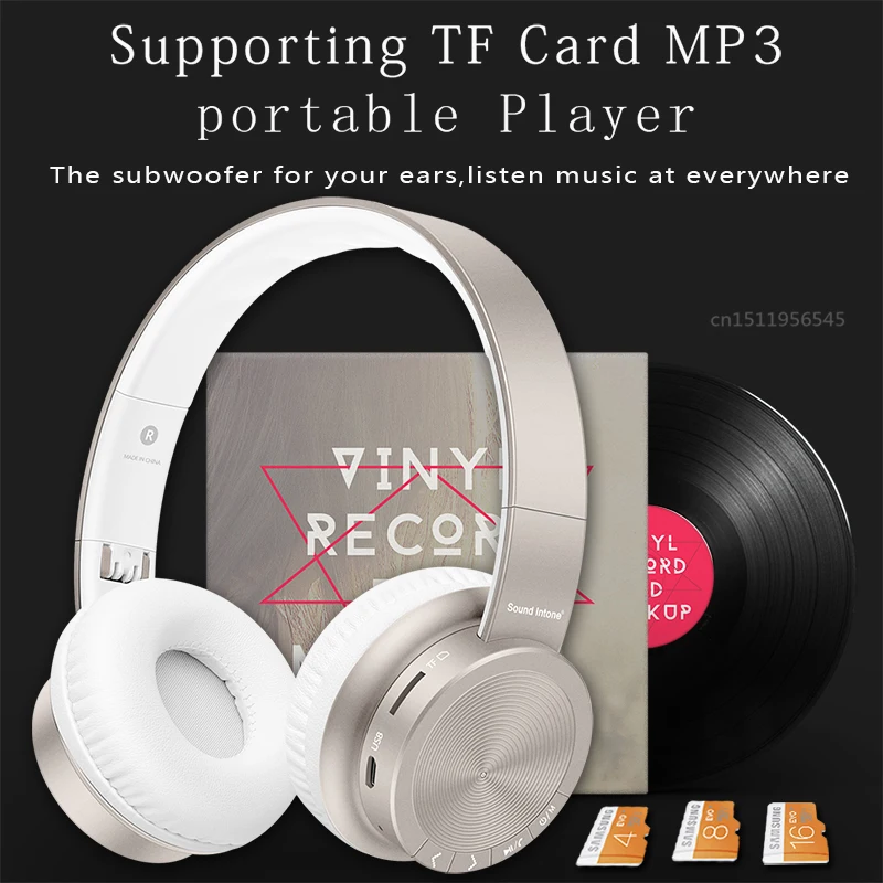 P30 Беспроводной наушники Bluetooth бас стерео С микрофоном для ПК Мобильный телефон