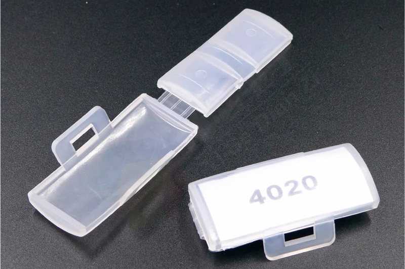 100pcs30*10mm Transparent Clear Waterproof Wire Sign Cable Tie Marker Labeled Tag Box