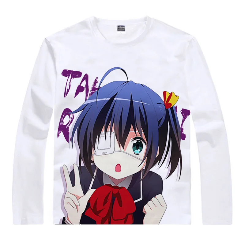 Аниме футболка Coolprint Love Chunibyo и другие делательные Футболки с длинным рукавом Togashi
