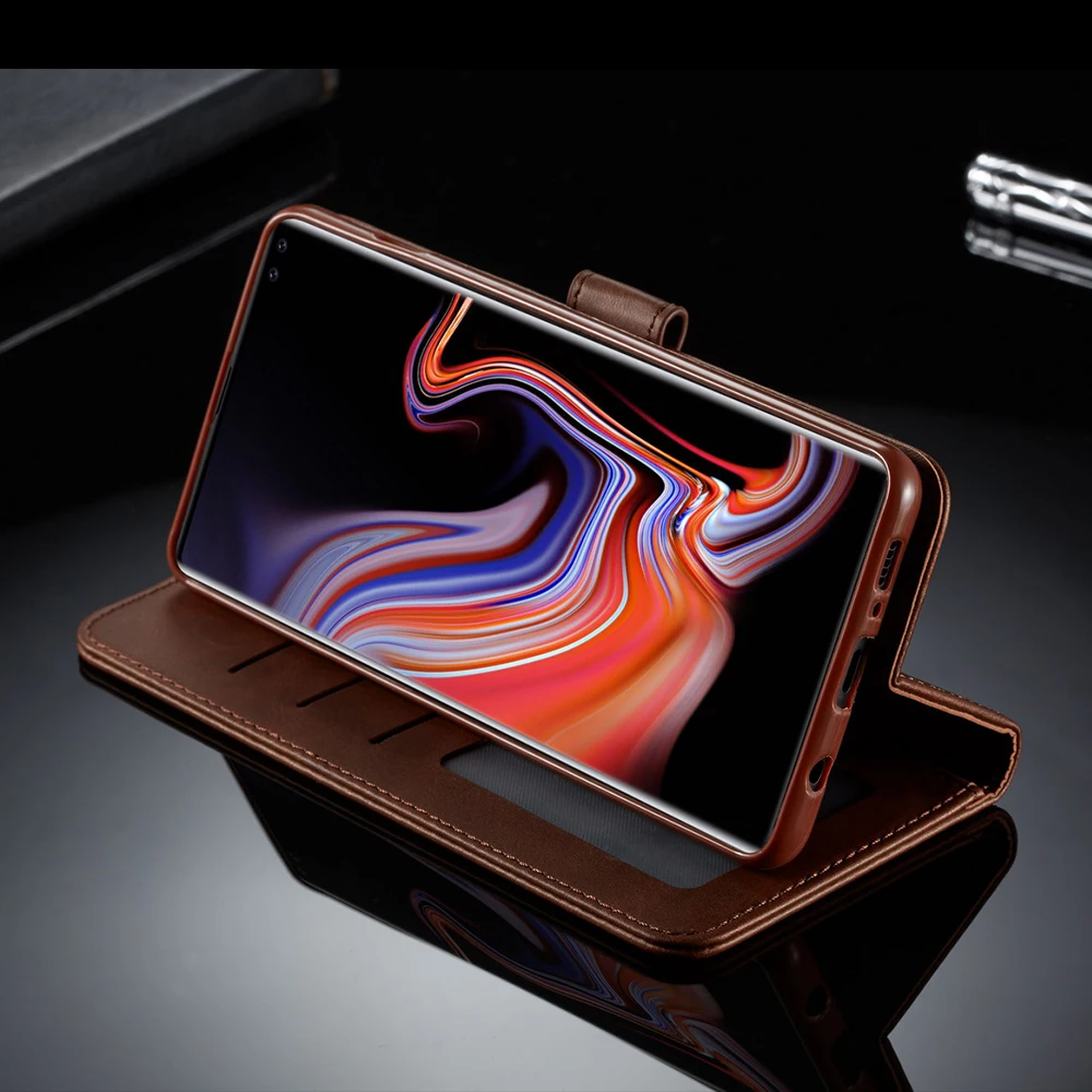 Кожаный чехол книжка для Samsung Galaxy S8 S9 S10 E Plus бумажник S7 A 10 20 40 50 60 70 80 90 M 30 чехлы
