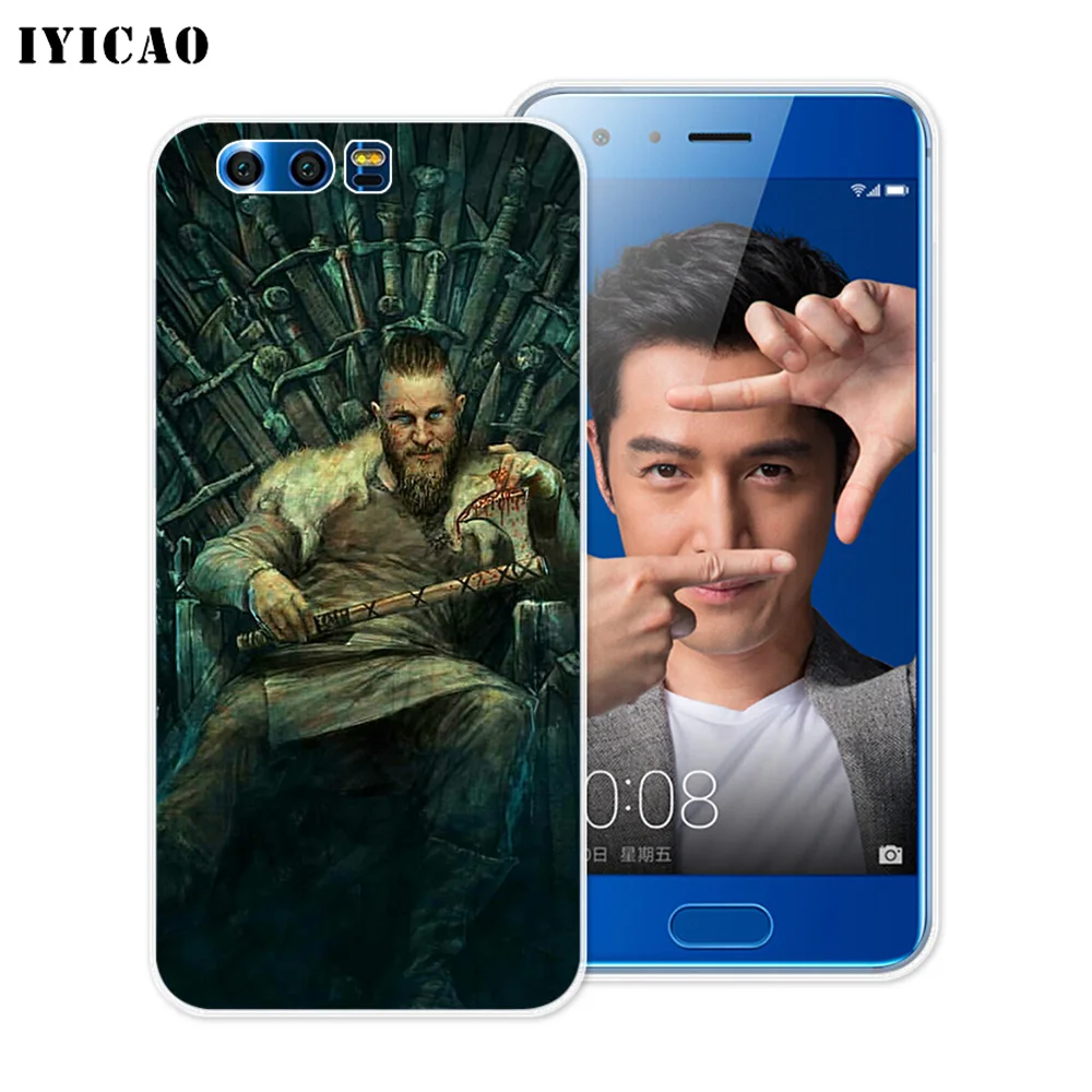 Мягкий силиконовый чехол IYICAO Vikings Serie 4 для Huawei Y9 Y7 Y6 Prime 2018 Honor 8C 8X 8 9 10 Lite 7X 7C 6A 7A