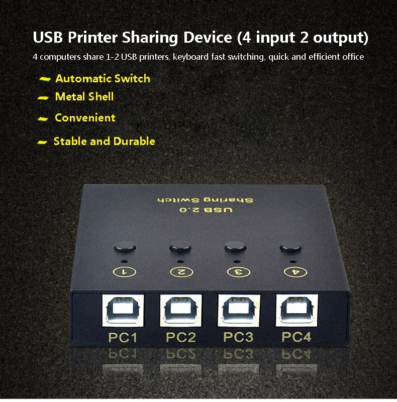 2 порта 4 USB 0 концентратор ручной совместный выключатель в Выход клавиатура и мышь