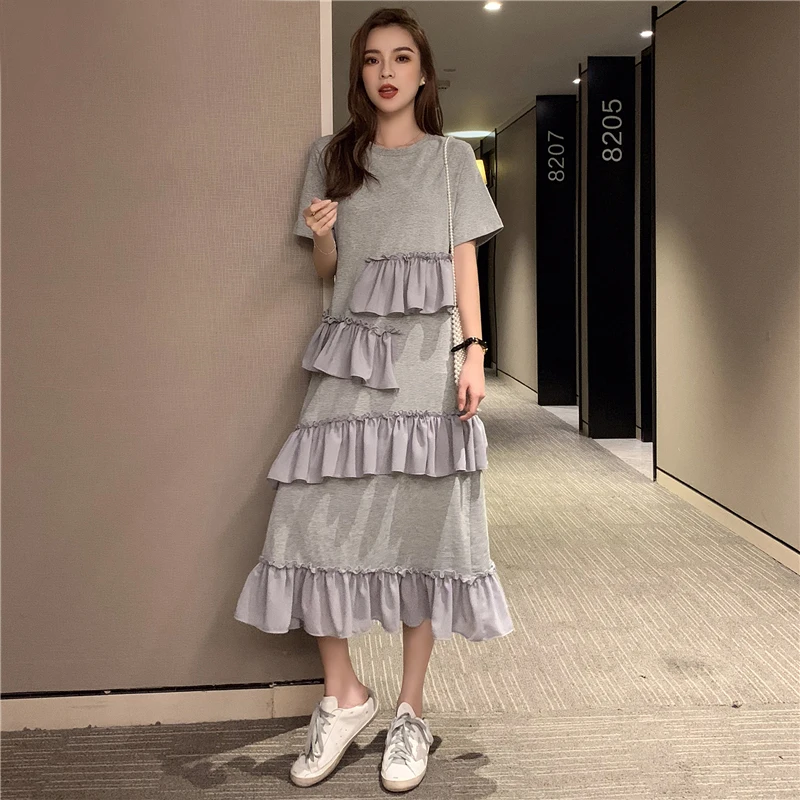 Женское платье в стиле пэчворк RUGOD Элегантное повседневное свободное Харадзюку