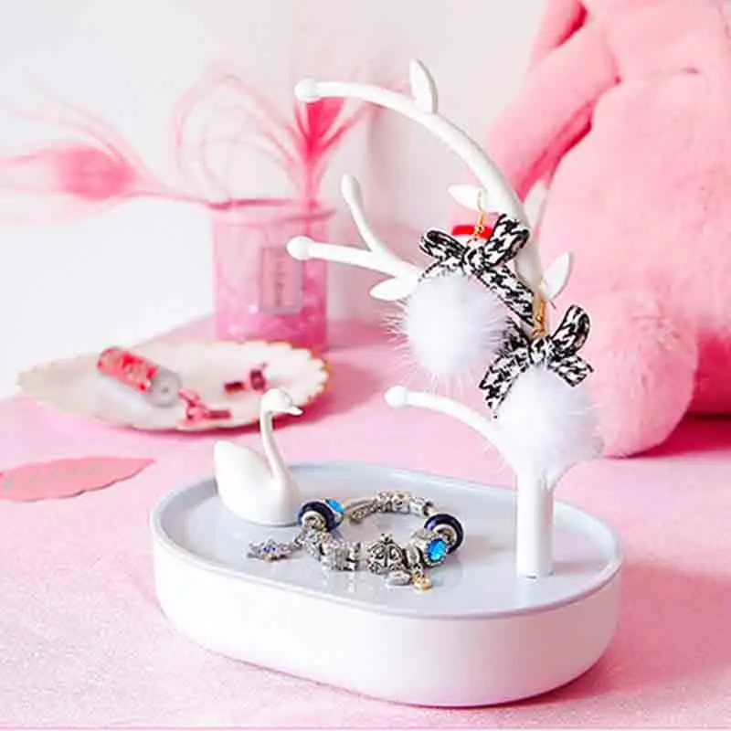 Лебединое озеро коробка для хранения ювелирных изделий серьги девочек ожерелье