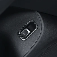carbon fiber car trunk switch panel frame cover sticker trim for audi q5 2009 2010 2011 2012 2013 2014 2015 2016 2017