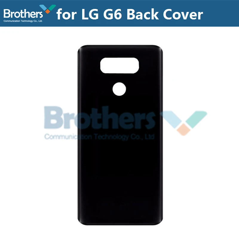 Black no FlexCable Задняя крышка для LG G6 корпус батареи с гибким кабелем отпечатков пальцев+ объектив камеры для LG G6 H870 задняя крышка аккумулятора Замена - Цвет: Black no FlexCable