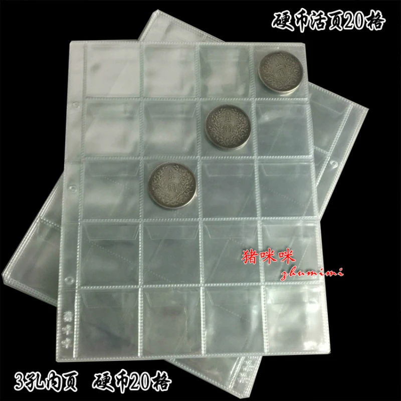Альбом для монет прозрачный из ПВХ 10 шт. 30/42x250 мм|album for coins|album coin collectionfor coins |