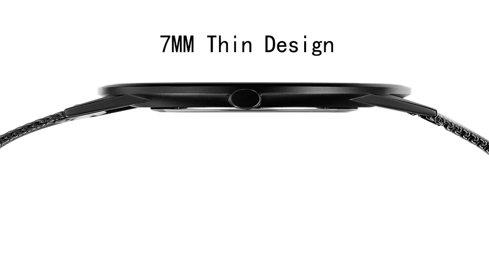 Часы наручные мужские кварцевые модные роскошные брендовые черные с сетчатым