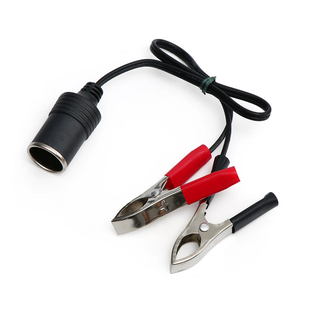 1 Pcs 12V Cigarette Lighter Socket Car Battery Terminal Clip-on Power Adapter Accessories | Автомобили и мотоциклы