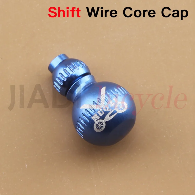 Blue Shift Wire Cap MUQZI, 2 шт., высококлассные, для велосипеда, для переключения тормозов, Внутренний провод, сердечник, заглушки, Mtb, для велоспорта, сплав, переключатель переключения передач, внутренний кабель, конец, хвостовые колпачки - Цвет: Blue Shift Wire Cap