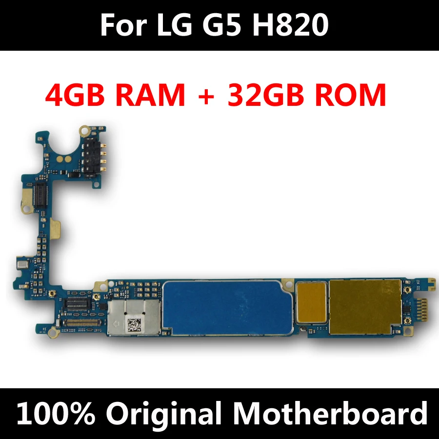 Для LG G5 H820 32GB оригинальная материнская плата разблокированная с полным чипом Android